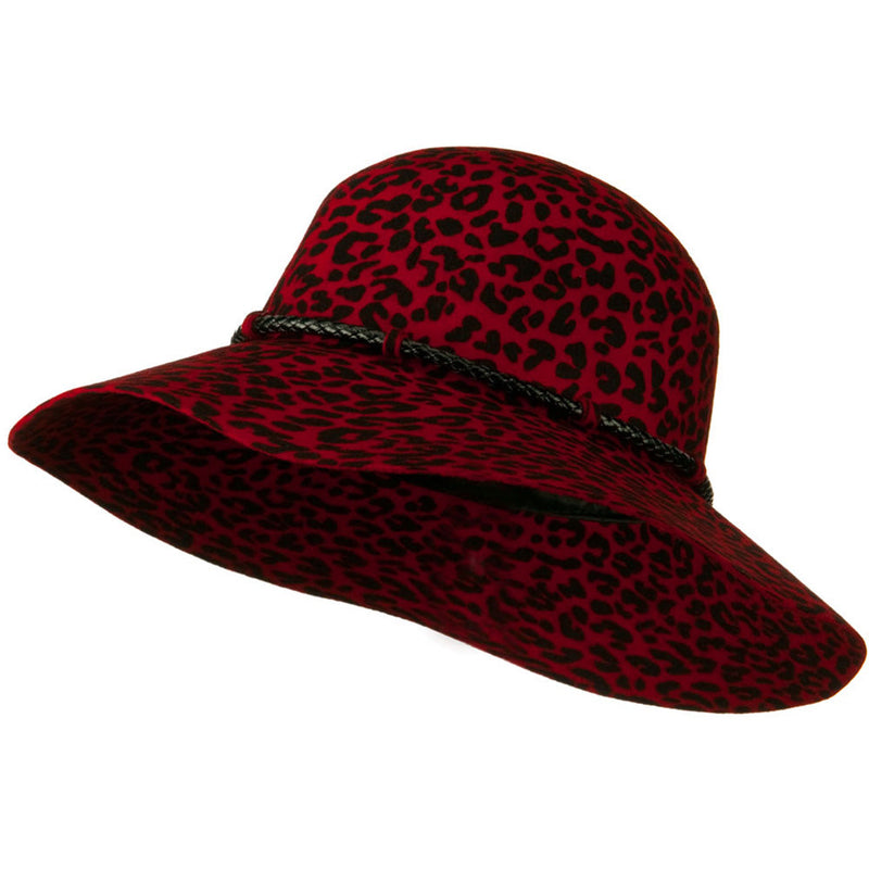 Cheetah Wide Brim Woman's Hat