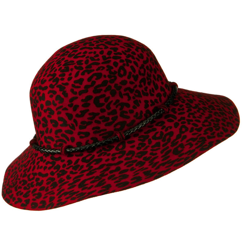 Cheetah Wide Brim Woman's Hat