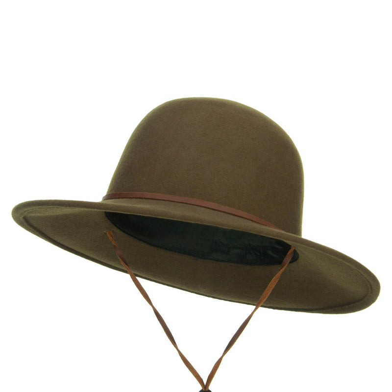 Round Crown Wool Felt Hat