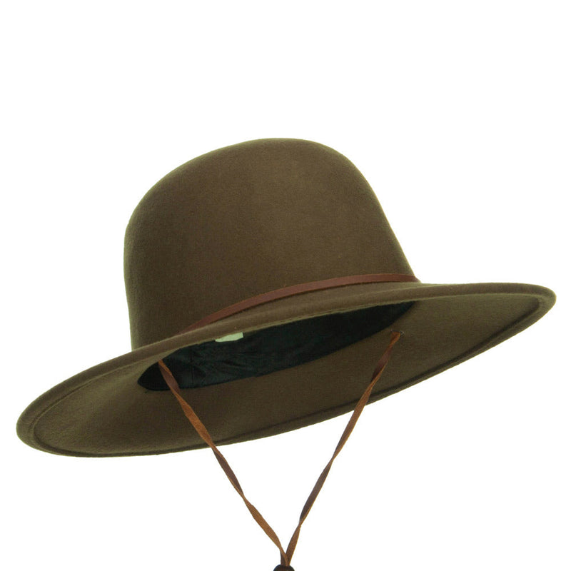 Round Crown Wool Felt Hat