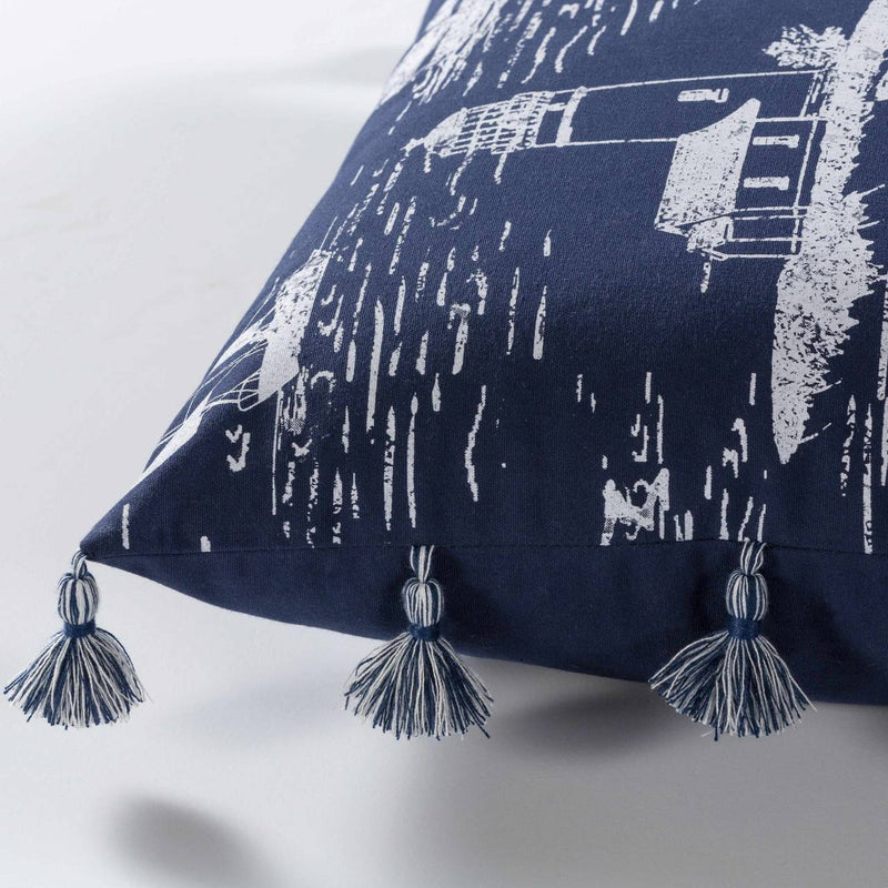 Vaala Navy Pillow Cover