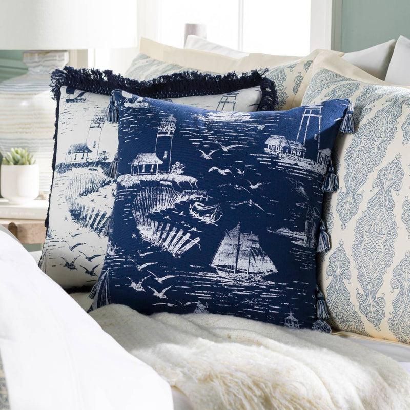 Vaala Navy Pillow Cover