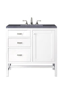 James Martin Addison 36" Single Bathroom Vanity, Glossy White