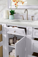 James Martin Bristol 60" Single Bathroom Vanity, Bright White