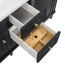 James Martin Lorelai 60" Double Bathroom Vanity, Black Onyx