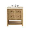 James Martin Breckenridge 30" Single Bathroom Vanity, Light Natural Oak