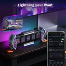 GobekUsa Cyberpunk Pixel Art Clock with Smart WiFi Control and RGB LED Display