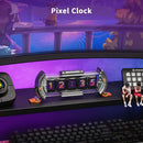 GobekUsa Cyberpunk Pixel Art Clock with Smart WiFi Control and RGB LED Display