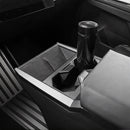 Cybertruck Center Console Cup Holder ABS Carbon Fiber Style Protective Overlay