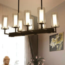 GobekUsa Cylinder Clear Glass Island Light - Traditional Pendant Lighting
