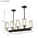GobekUsa Cylinder Clear Glass Island Light - Traditional Pendant Lighting