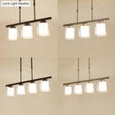 GobekUsa Cylinder Island Pendant Light Fixture - Modern Black/Silver, Clear Glass - Ideal for Kitchen