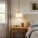 Cylindrical Alabaster Pendant Light