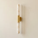 Cylindrical Alabaster Slim Wall Lamp