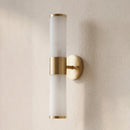 Cylindrical Lampatron Alabaster Wall Lamp