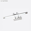 GobekUsa Cylindrical LED Wall Lamp in Contemporary Style - Acrylic and Metal, Nickel Finish, Warm/White Light - 18"/22