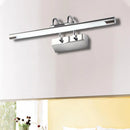 GobekUsa Cylindrical LED Wall Lamp in Contemporary Style - Acrylic and Metal, Nickel Finish, Warm/White Light - 18"/22