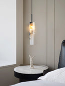Cylindrical Marble Pendant Lamp