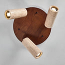 Cylindrical Terra Beam Travertine Ceiling Light
