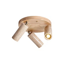 Cylindrical Terra Beam Travertine Ceiling Light