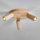 Cylindrical Terra Beam Travertine Ceiling Light