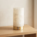 Cylindrical Totem Alabaster Table Lamp