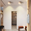 Cylindrical Travertine Ceiling Light