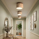 Cylindrical Travertine Ceiling Light