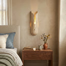 Cylindrical Y Shaped Travertine Wall Lamp