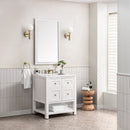 James Martin Breckenridge 30" Single Bathroom Vanity, Bright White