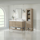 James Martin Breckenridge Linen Cabinet, Whitewashed Oak