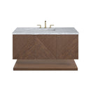 James Martin Marcello 48" Floating Single Bathroom Vanity, Chestnut
