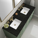 James Martin Chicago 60" Double Bathroom Vanity, Smokey Celadon