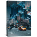 D-Upsidedown City Canvas