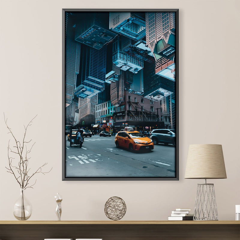 D-Upsidedown City Canvas