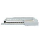 Upholstered Double Daybed With Trundle And Drawer by HouseOfZazla
