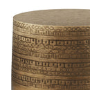 Johnsen - Handcrafted Large Metal Accent Table by Unique Piece Furniture