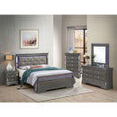 Bed With LED Light Accents Headboard by Unique Piece Furniture