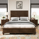 Platform Bed Frame With Tall Headboard by HouseOfZazla