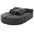 Boneless - Couch Modular Sectional Sofa With Deep Seating And Curved Design by HouseOfZazla