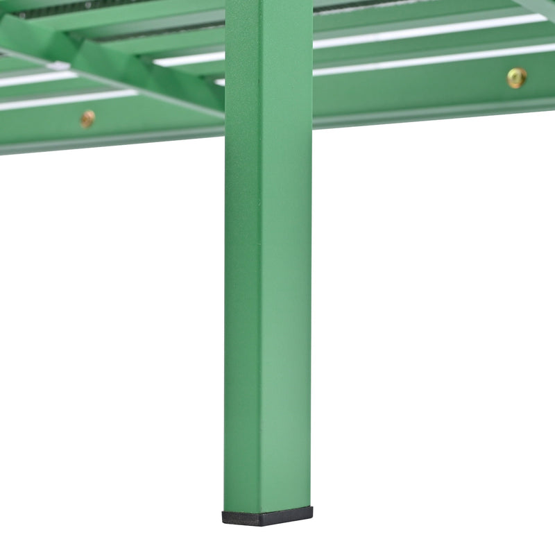 4-Piece Rope Patio Furniture Set, Outdoor Furniture with Tempered Glass Table, Patio Conversation Set Deep Seating with Thick Cushion for Backyard Porch Balcony (Fluorescent Yellow & Green)