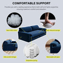 66' Queen Pull Out Sofa Bed, 3-in-1 Convertible Sleeper Sofa with Side Storage,Multi-Functional Velvet Loveseat Bed for Living Room,Bedroom,Apartment,Office