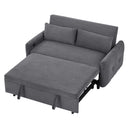 Pull-Out 2 Seat Modern Sleeper Sofa With 2 Throw Pillows And USB Ports by HouseOfZazla