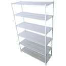 6 Tier 6000Lbs Capacity Nsf Metal Shelf Wire Shelving Unit, Heavy Duty Adjustable Storage Rack With Wheels & Shelf Liners For Commercial Grade Utility Steel Storage Rack by HouseOfZazla