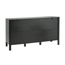 Black Sideboard, 59.06'' Storage Credenza
