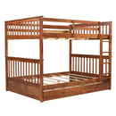 Bunk Bed With Ladders And 2 Storage Drawers by Unique Piece Furniture