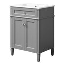 Bathroom Vanity With 2 Doors And Tip Out Drawer, Soft Closing Hinges by Unique Piece Furniture