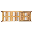 76.8" Solid Acacia Wood Sun Lounger Set of 2 with Cushions