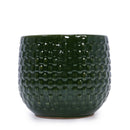 3 Pieces Flowerpot, Planter For Patio, Garden Or Windowsills - Dark Green