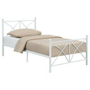Platform Bed With Modern X-Style Design by HouseOfZazla